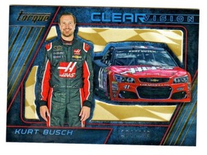 2016 Panini Torque CLEAR VISION GOLD PARALLEL #9 KURT BUSCH 104/149 NASCAR