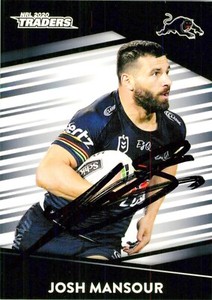 ✺Signed✺ 2020 PENRITH PANTHERS NRL Card JOSH MANSOUR