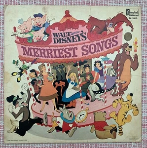 Walt Disneys Merriest Songs Album 1968 Disnyland DL-3510 G/G - Bild 1 von 4
