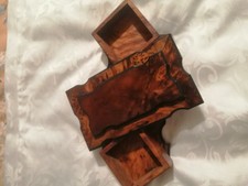 An unusualTwisty puzzle wooden box. Handcrafted makes a unique Christmas present
