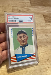 Honus Wagner Antique Baseball Card PSA 5 Vintage 1961 Fleer Collector MLB HOF