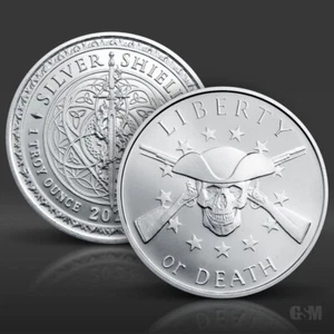 1 oz Silbermedaille Freiheit oder Tod Stempelglanz 2025 - Bild 1 von 3