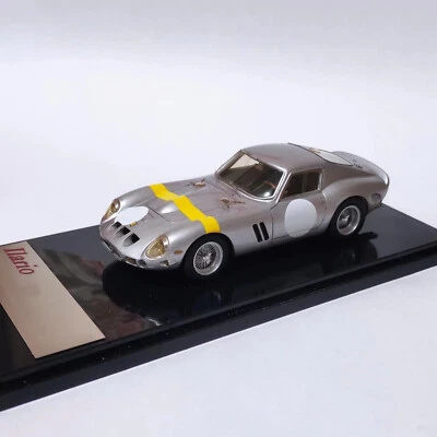 Ilario 1/43 model Ferrari 250 GTO 1962 in Silver w/Yellow stripe - Image 1 of 3