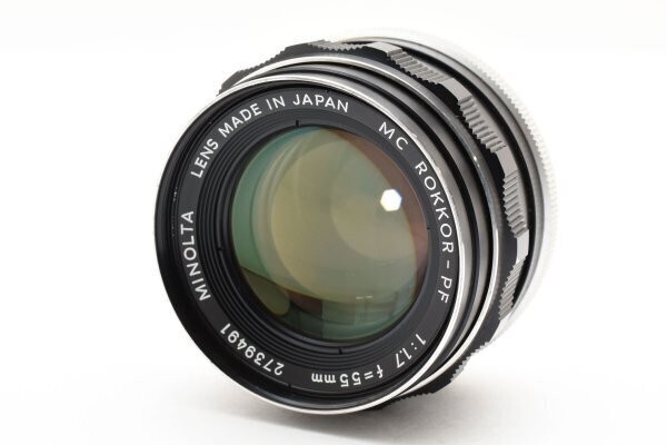 Minolta Rokkor PF 55mm Focal Camera Lenses f/1.7 Maximum Minolta Rokkor PF 55mm Focal Camera Lenses f/1.7 Maximum