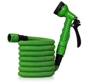 Expandable Garden Hosepipe Kit Outdoor Tap/Hose End Connectors & Spray Gun - 30m - Picture 1 of 4