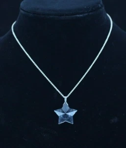 Tiffany & Co. Sterling Silver Rock Cyrstal Star Necklace LARGE 18in. - Picture 1 of 5