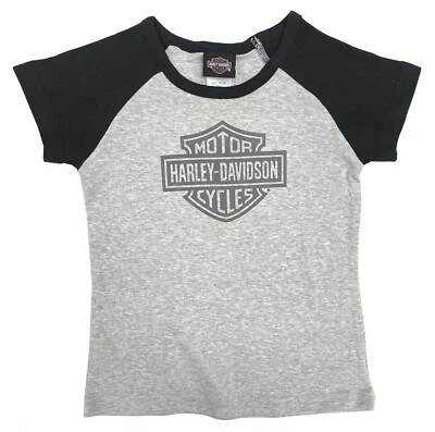 Camiseta Harley-Davidson B&S Raglán manga corta bloques de color para niñas pequeñas Foto 1 de 2
