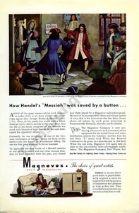 1943 Magnavox Radio Phonograph Vintage Druck AD tolle Wanddekoration Idee (758) - Bild 1 von 1
