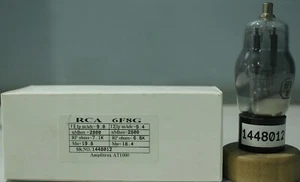 6F8G VT99 RCA NOS Black Base made in U.S.A Amplitrex Tested #1448012 - Picture 1 of 9