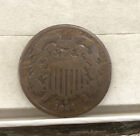 1864 Civil War Era Two Cent Piece United States Type Coin