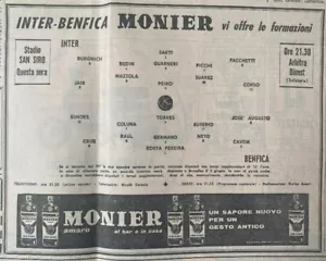 1965 EUROPEAN CUP FINAL Benfica v Inter Milan (RARE Gazzetta Sport Day of Final) - Picture 1 of 5