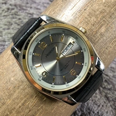 Reloj Armitron Hombre 20/1925P Vestido Día Fecha Cuero Cuarzo Analógico 37mm 7 1/2" Foto 1 de 4