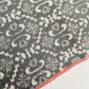 Kaeidoskop #B 14x58 Vulkanasche gefärbt Vintage Oshima Seide Kimono Stoff OS61 - Bild 1 von 7