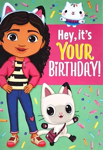 GABBY'S DOLLHOUSE HALLMARK Birthday Greeting Card "Time for Fun!" with Envelope - Bild 1 von 4