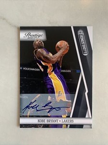 2010-11 Prestige Bonus Shots Signatures ON CARD AUTO KOBE BRYANT 38/49
