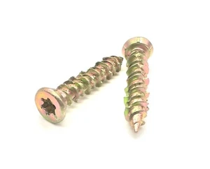 7.5MM X 40MM TORNILLO HORMIGÓN CONTRAHUNDIDO VENTANA FIJACIÓN MULTIFIX LADRILLO MADERA - Imagen 1 de 5