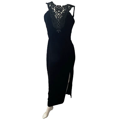 Scott McClintock Womens 10 Velvet Evening Gown Maxi Lightweight Witchy Whimsy - Image 1 of 4