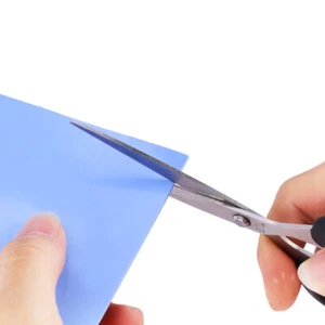 (blue)100x100x2mm CPU Thermal Pad Soft Heatsink Silicone Pads With High Thermal - Photo 1/5