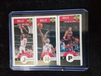 MICHAEL JORDAN 1997 cubierta superior ORO #B1 MVP HARPER #B2 SCOTTIE PIPPEN BULLS Foto 1 de 4