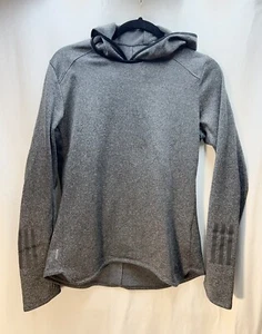 Adidas Performance Hoodie Climalite Grey thumb holes Reflective details Size S - Picture 1 of 6