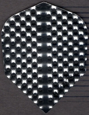 RAW Bright Silver Dimplex Dart Flights: 3 per set