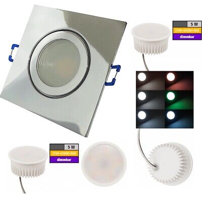 LED Einbaustrahler Marin / 230V / 5W / RGB SMART WIFI / ET = 32mm / IP44 / Chrom • 87.75€