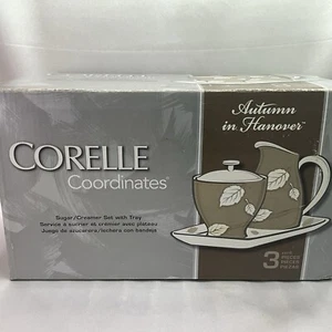 Corelle Coordenates Otoño en Hannover Crema Azúcar Con Tapa Placa Base Corning - Imagen 1 de 1