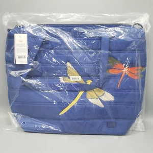 NEW Lug Apollo Tote Bag Dragonfly Blue Travel Crossbody Weekender Retired NWT - Picture 1 of 13