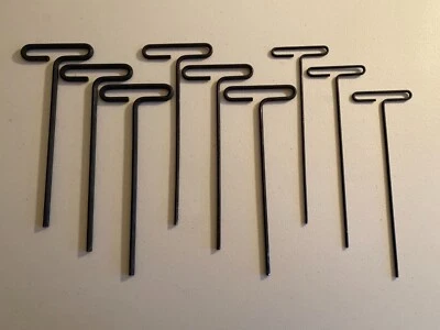 (3 EA.) - EKLIND 1/8”, 3/16”, 1/4” X 9” T-HANDLE HEX KEYS - USA- NEW - FREE SHIP - Image 1 of 3