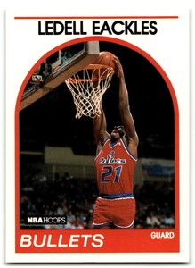 1989-90 Hoops Ledell Eackles Rookie Washington Bullets #194