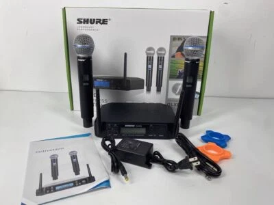 New HOt GLXD4 Vocal Dual Channel Wireless Microphone SHURE 2 BETA58A GLXD24 - Image 1 of 4
