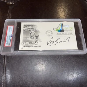 Vijay Singh Autographed Signed First Day Cover PSA/DNA Encapsulated Ap 7, 1977 - Picture 1 of 5