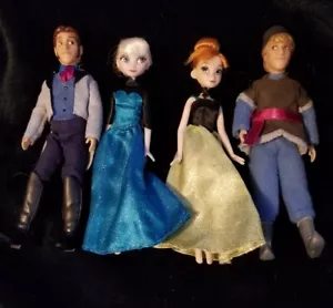 Disney Store Frozen 5 Zoll Mini Puppe Set Kristoff Anna Elsa Hans! - Bild 1 von 2