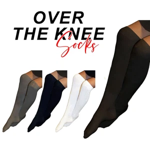 Girls Knee High Socks Children Kids Long Length Soft Cotton School Socks Lot - Picture 1 of 5