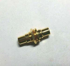 CALRAD 30-410G RCA CHASIS HEMBRA MAMPARO ALIMENTACIÓN A TRAVÉS DE BANDA NEGRA DORADA 3/8" - Imagen 1 de 1