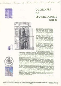 Document philatélique 1er jour 23- 1998 Collégiale de Mantes La Jolie Yvelines - Picture 1 of 1