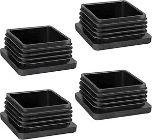 Lamellenstopfen für Vierkantrohre, 4 Stück Rohrstopfen 40X40mm Stopfen für Metal - Bild 1 von 7
