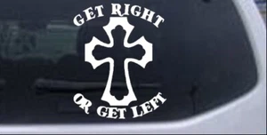 Get Right Or Get Left Car or Truck Window Laptop Decal Sticker 4X3.2 - Picture 1 of 33
