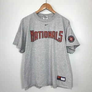 Vintage Nike Washington Nationals MLB Center Swoosh Graphic T-Shirt Men’s Large - Picture 1 of 11