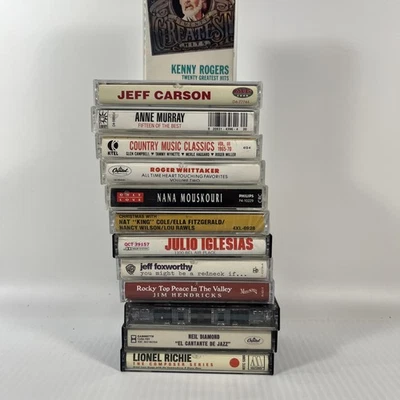 Cassette Tape Lot 13 Pop 70s 80s 90s Hits Country Pop Jazz Hymns - Image 1 of 4