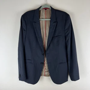 Blazer HUGO BOSS Arti/Hesten Extra Delgado Suave Construido Para Hombre Lana US 40S - Imagen 1 de 11