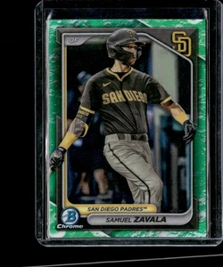 2024 Bowman Samuel Zavala Chrome Prospects Lunar Glow Refractors - Picture 1 of 2