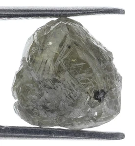 Diamante crudo natural rugoso suelto color gris crudo de 3,48 quilates - Imagen 1 de 2