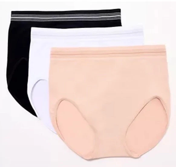 Breezies Women's Plus Sz Panties 1X Comfort Breeze Seamless Sandalwood A631958