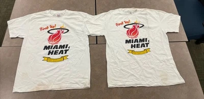 Vintage 1992-93 Miami Heat  Fifth Anniversary "Fired Up!" T/Shirt - Image 1 of 4