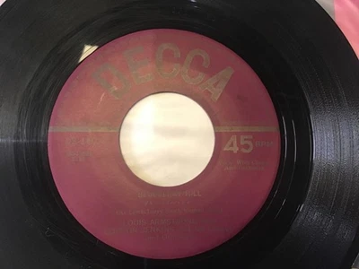 LOUIS ARMSTRONG . WHEN THE SAINTS GO MARCHING IN / BLUEBERRY. HILL .  1962 - Image 1 of 4