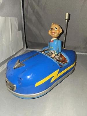 *LEER*COCHE PARACHOQUES PAYASO DE LOS ALPES DE COLECCIÓN 1961 HOJALATA CIRCO CARNAVAL JUGUETE Batería JAPÓN Foto 1 de 4