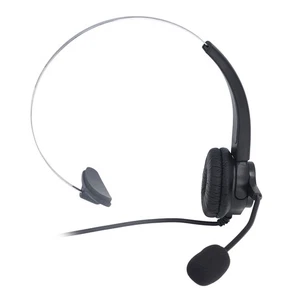 USB Headset Noise Cancelling Adjustable Volume Headband Single Ear Wired⊹ - Picture 1 of 12