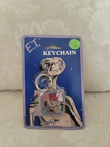 Vintage 1982 Star Power E.T. Keychain The Extra Terrestrial Sealed On Card Kiss - Picture 1 of 5