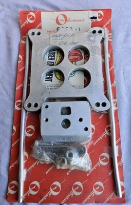 Offenhauser 6089-1 NOS Carb Adapter Pcv Egr Mopar 318-360 1973+ 4 barriles Foto 1 de 4